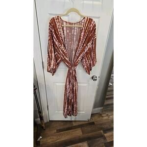 Summer Womens Cover Up, House Robe, Soft And Comfy, Long. 1/2 Sleeve Fast Ship